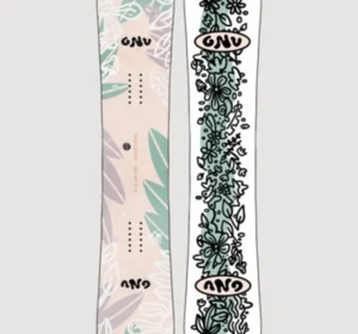 Gnu Velvet 150 2023 Snowboard rosa