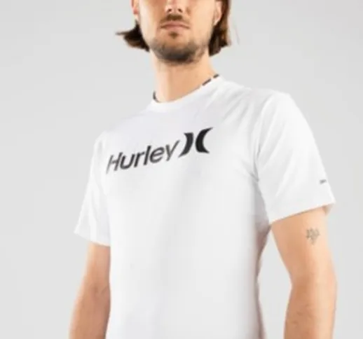 Hurley One & Only Quickdry Rash Guard bianco