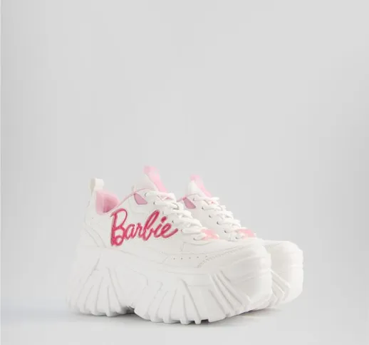 Bershka Sneakers Barbie® Plateau Xl Donna 36 Bianco