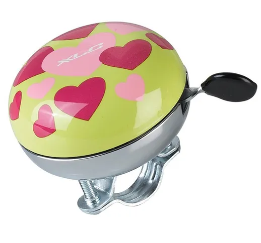 XLC campanello bici Mingun DD-M09 Decorazione Hearts Ø 66 mm (Colore: fantasia, Taglia: UN...