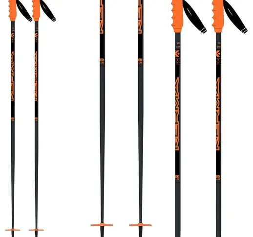 Bastoni sci Kerma Speed SL (Colore: nero-arancio-grigio, Taglia: 90)