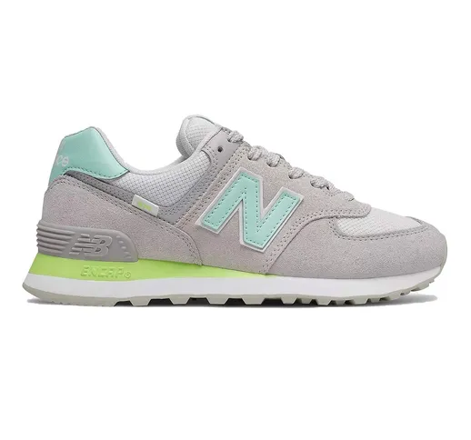 Scarpe New Balance Lifestyle (Colore: light grey-aqua-lime, Taglia: 36.5)