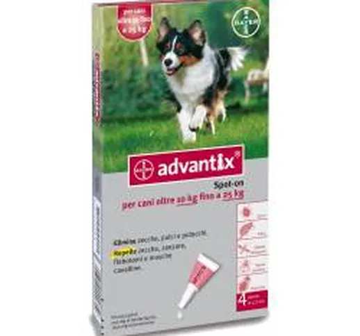  Advantix Antiparassitario Spot-On per Cani 10-25 kg