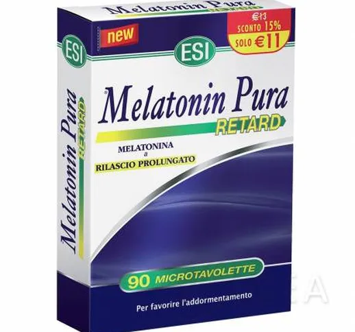  Melatonin Pura Retard Integratore per Dormire 90 microtavolette