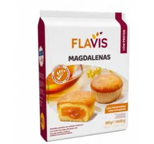 Flavis Magdalenas Merendine aproteiche con confettura di albicocche 200 g