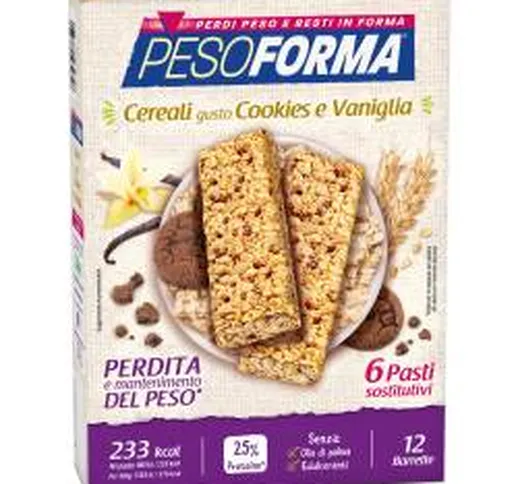  Barretta Dietetica ai Cereali Gusto Cookies e Vaniglia