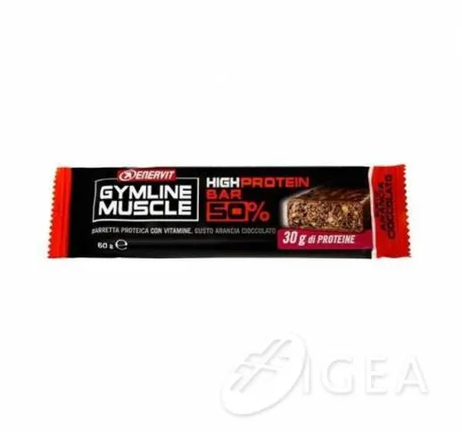  Gymline Muscle High Protein Bar 50% Barretta Energetica Gusto Arancia e Cioccolato 60 g