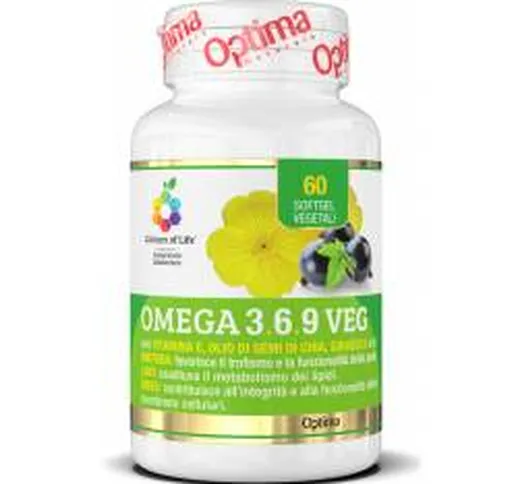 Colours of Life Omega 3 6 9 Integratore Alimentare Vegetale 60 Soft Gel