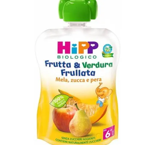 Hipp Bio Frutta&Verdura Frullata Mela Zucca e Pera 90 g