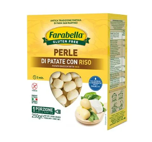  Perle di Patate Gnocchi di Patate con Riso Dietetici Senza Glutine 250 g