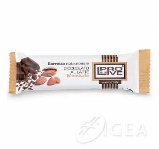  40 30 30 Barretta proteica gusto cioccolato al latte e mandorla 40 g