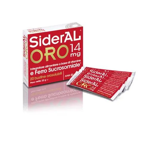 Sideral Oro Integratore a Base di Ferro 14 mg 20 Bustine