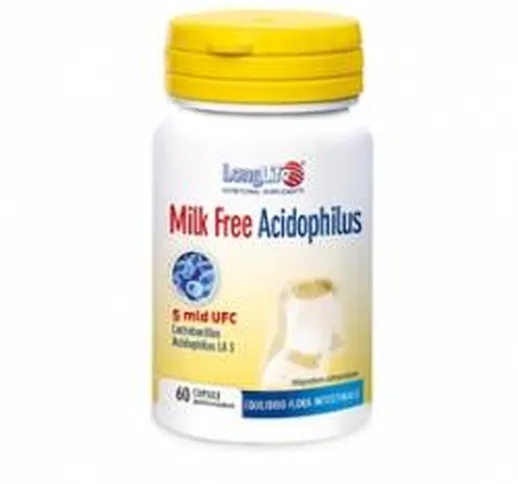  Milk Free Integratore di Lactobacillus Acidophilus 60 capsule vegetali