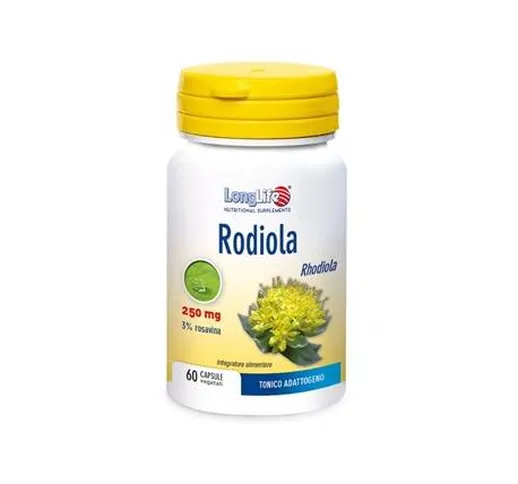  Rodiola 250 MG Integratore contro Stanchezza 60 capsule vegetali