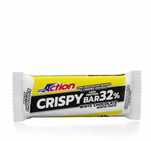 ProAction Crispy Bar White Chocolate Barretta Proteica 50 g