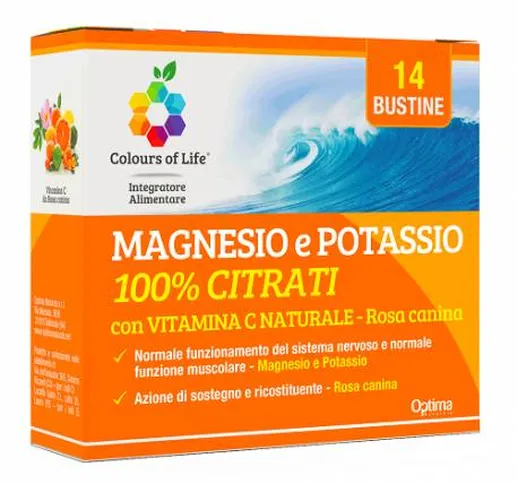 Magnesio e Potassio con Vitamina C e Rosa Canina 14 Bustine