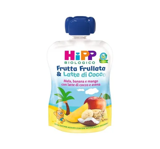 Hipp Bio Frutta Frullata Mela, Banana e Mango con Latte di Cocco e Avena 90 G