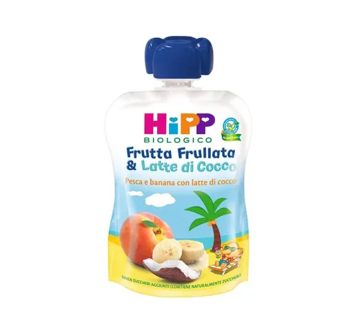 Hipp Bio Frutta Frullata Pesca E Banana Con Latte Di Cocco 90 G
