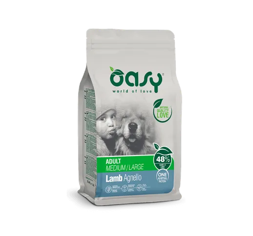  One Animal Protein Adult Medium/Large Cibo Secco per Cani Gusto Agnello 2,5 kg