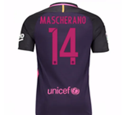 Maglia  2016/17 Home da bambino con sponsor (Mascherano 14)