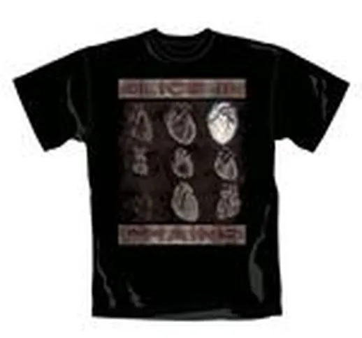 T-shirt Alice In Chains Heart. Maglia ufficiale Emi Music