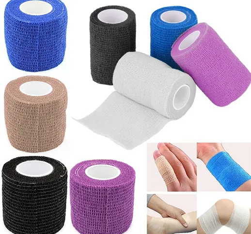 2020 New Self-Adhesive Elastic Bandage First Aid Medical Health Care Treatment Gauze Tape...