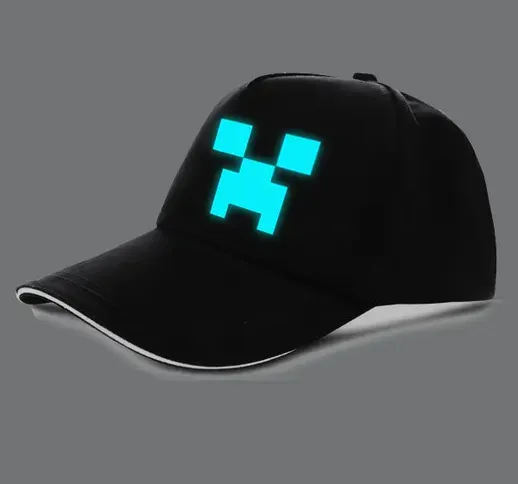 New Hat Minecrafts Cartoon Action Kid Luminous Sun Baseball Peaked Cap Spring Hip Hop Hats...