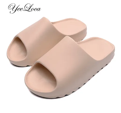 Summer Slippers Men Women Indoor Eva 2020 Cool Soft Bottom Sandals Trend Unisex Slides Lig...