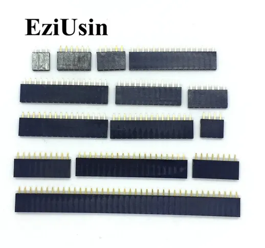 2.54mm Single Row Female 2~40P PCB socket Board Pin Header Connector Strip Pinheader 2/3/4...