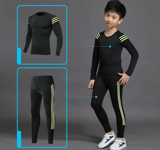 2020 Boys Winter Thermal Underwear Sets Children Anti-microbial Stretch Kids Thermo Underw...