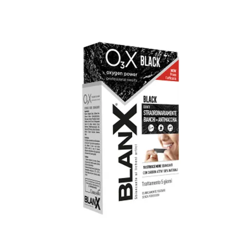 Blanx O3x Black Strisce Sbiancanti E Antimacchia 14 Pezzi