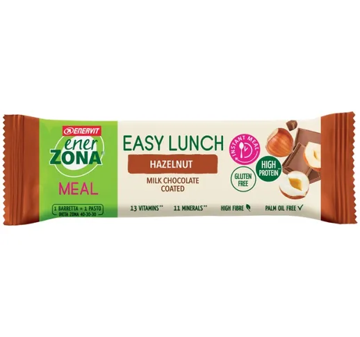 EnerZona Dieta a ZONA Snack Barretta Easy Lunch Hazelnut Nocciola 58 gr