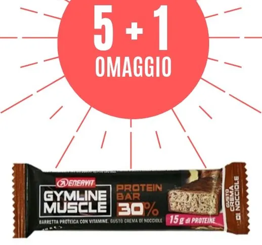 Enervit Gymline Muscle Protein Bar 32% Gusto Crema Di Nocciole Senza Glutine 1 Barretta 48...