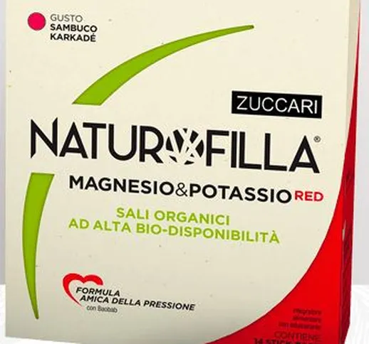 Naturofilla Magnesio & Potassio Red Gusto Sambuco-karkade' 14 Stick Pack