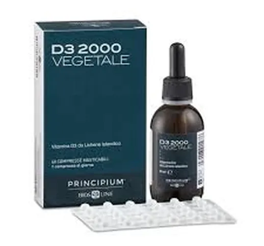 Vitamina D3 2000 Vegetale 60 Compresse Masticabili Principium