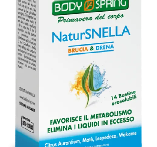 Body Spring NeturSnella Brucia Drena Integratore Alimentare 14 Bustine