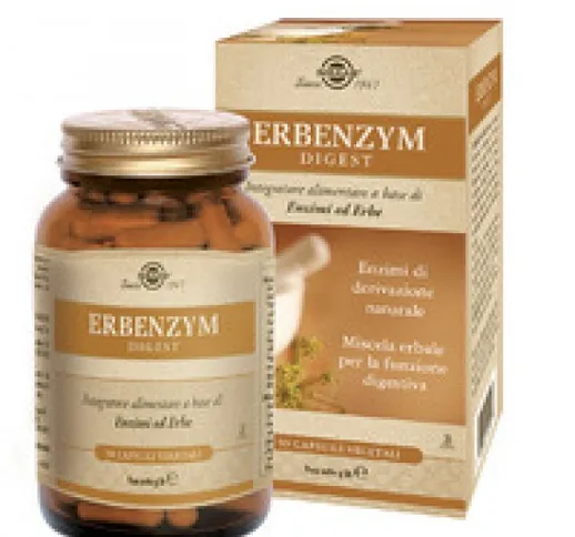 Erbenzym Digest 90 Capsule Vegetali Flacone 56 G