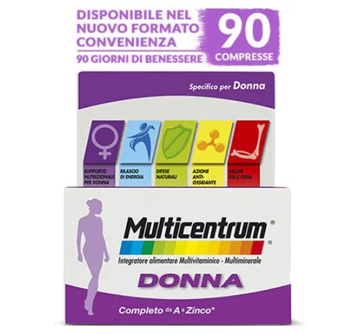 Multicentrum Donna Integratore Alimentare 90 Compresse