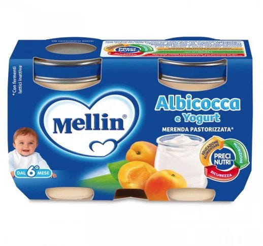 Mellin Merenda Albicocca E Yogurt 2x120g
