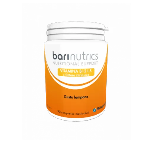 Barinutrics Vitamine B12 I.F. Gusto Lampone Integratore Alimentare 90 Compresse Masticabil...