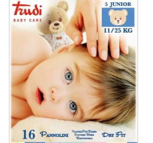 Trudi Baby Care Pannolini Dry Fit Junior 11/25kg 16 Pannolini