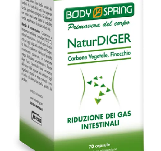 Body Spring NaturDiger Integratore Alimentare 70 Capsule