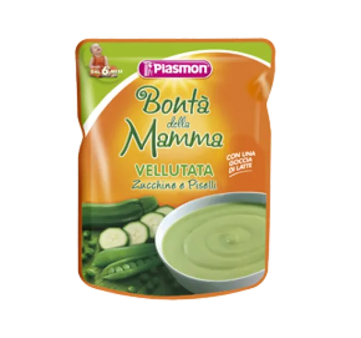 PLASMON POUCHES VELLUTATA DI ZUCCHINE E PISELLI 180 G