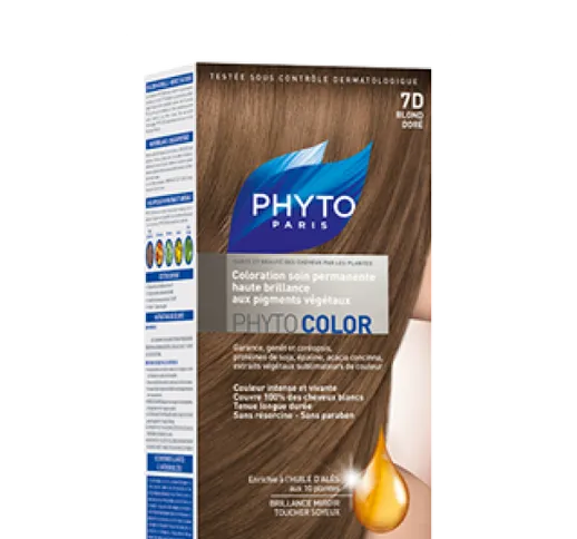 Phyto PhytocolorColorazione Permanente Alta Luminosità Ai Pigmenti Vegetali Nuance 7D Bion...