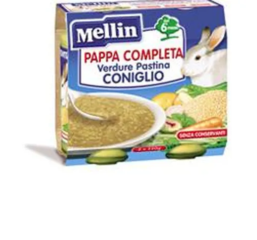 MELLIN PAPPA COMPLETA CONIGLIO 250 G 2 PEZZI