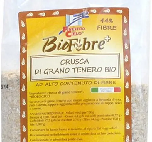 FSC BIOFIBRE+ CRUSCA DI GRANO TENERO BIO AD ALTO CONTENUTO DI FIBRA 250 G