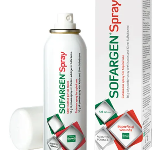 Medicazione In Polvere Spray Con Caolino E Argento Sulfadiazina 1% Sofargen Spray 10 G Bom...