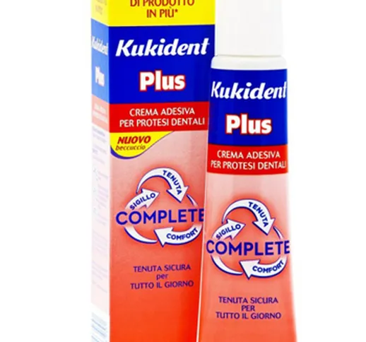 Kukident Plus Complete Crema Adesiva Per Protesi Dentarie 70 G