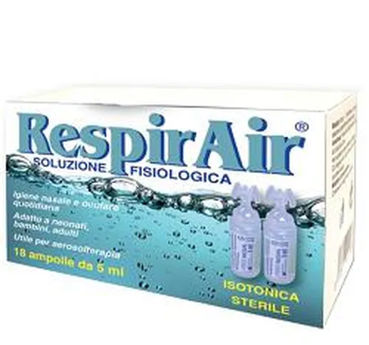 Respirair Soluzione Fisiologica Per Fumigazioni/aerosol 18 Ampolle