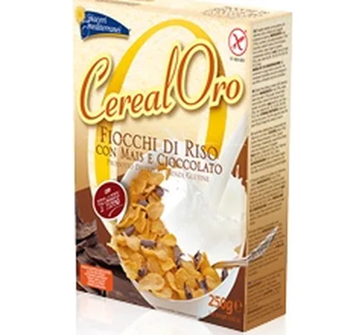 PIACERI MEDITERRANEI CEREALORO FIOCCHI RISO MAIS E CIOCCOLATO 250 G